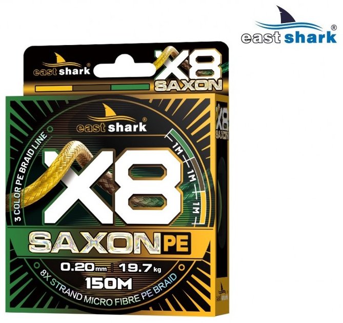 Леска East Shark плетеная 522430 3 мм мультиколор