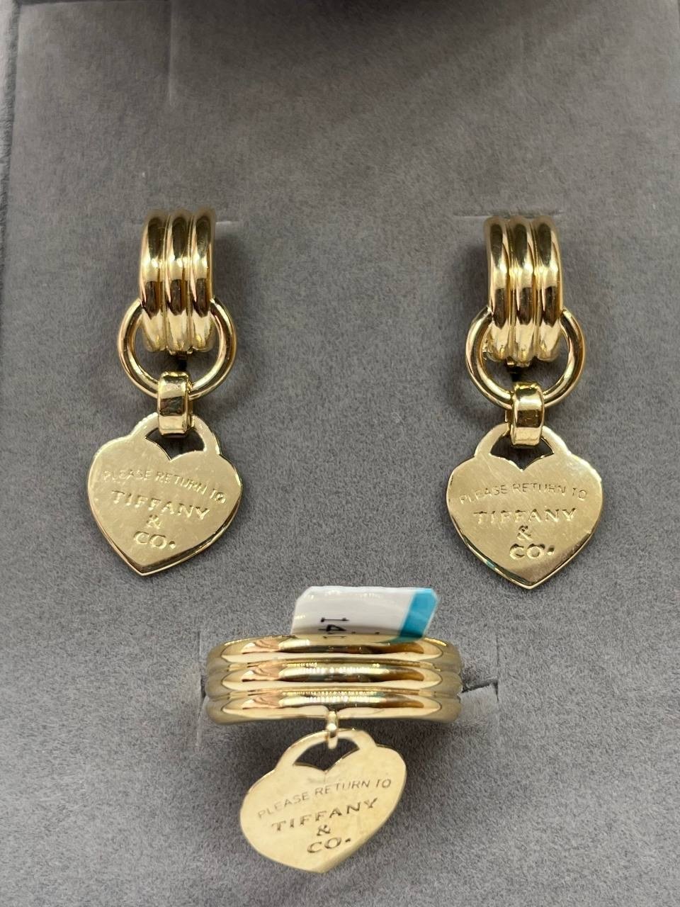 Комплект AZIZA gold 123456 вес 8.34 г золото, без вставок купить,NaN