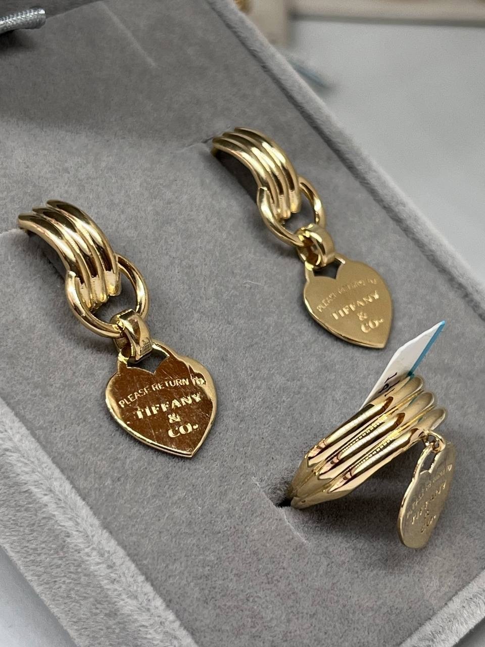 Комплект AZIZA gold 123456 вес 8.34 г золото, без вставок купить,NaN
