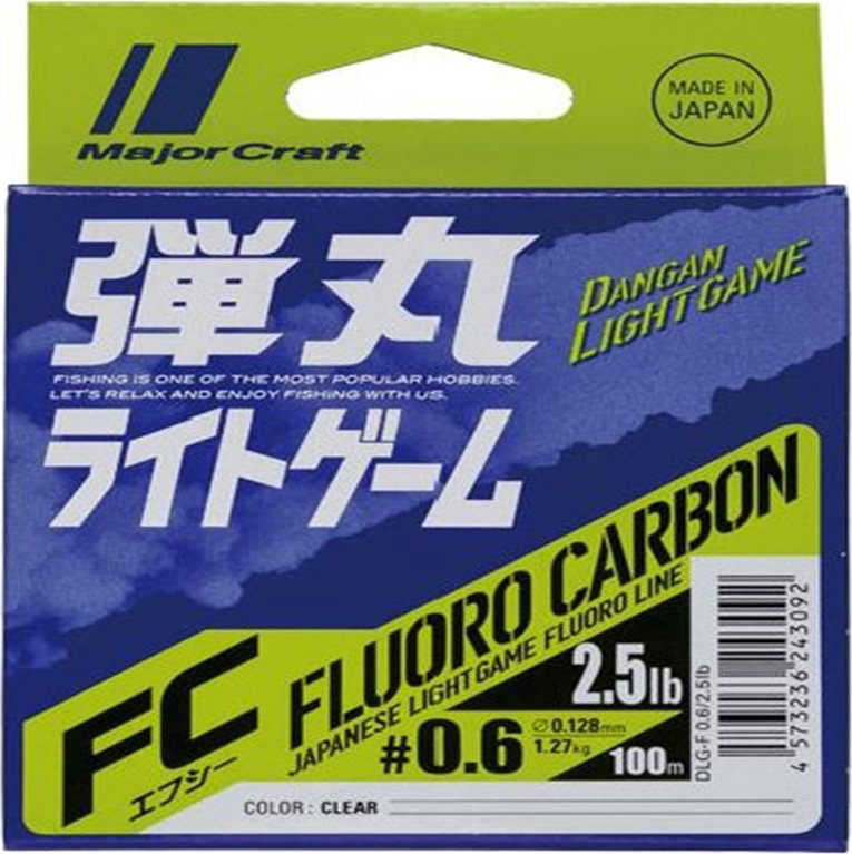 Леска Major Craft флюоркарбоновая DLG-F 0.4-1.5lb 0.104 мм прозрачный