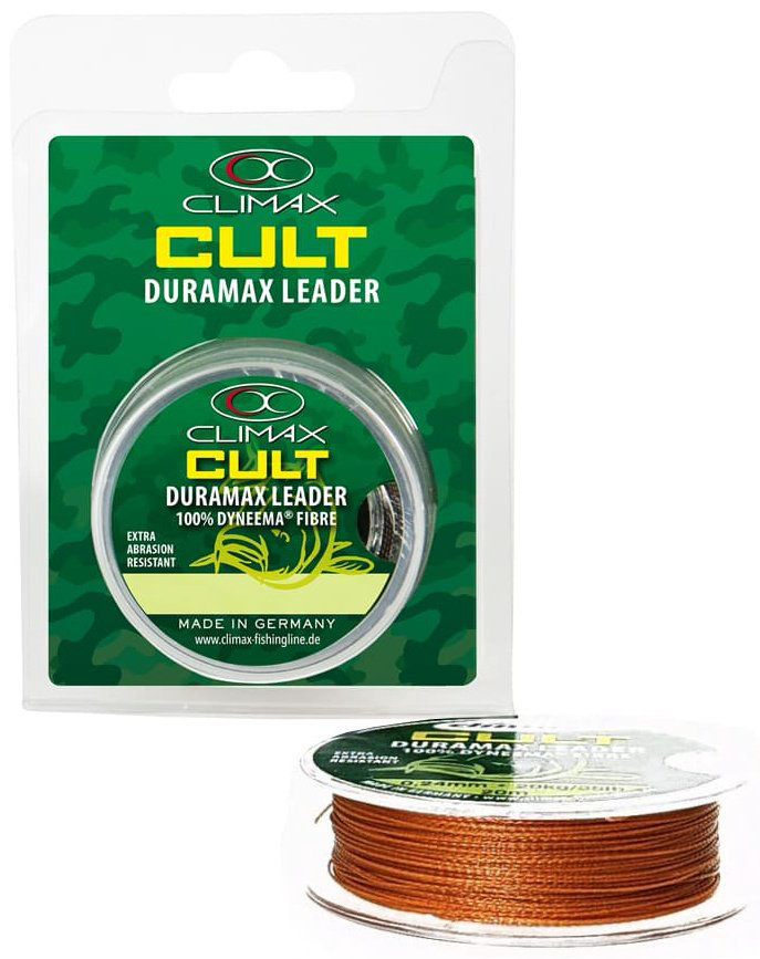 Леска Climax поводковый материал CULT Duramax Leader 9900-10006-024 0.24 мм коричневый купить,NaN