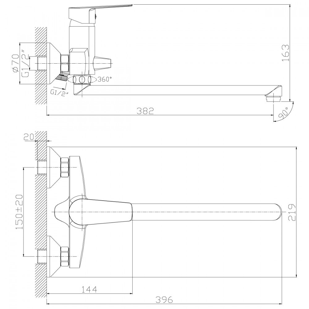 Смеситель Rossinka S35-33 хром купить,NaN