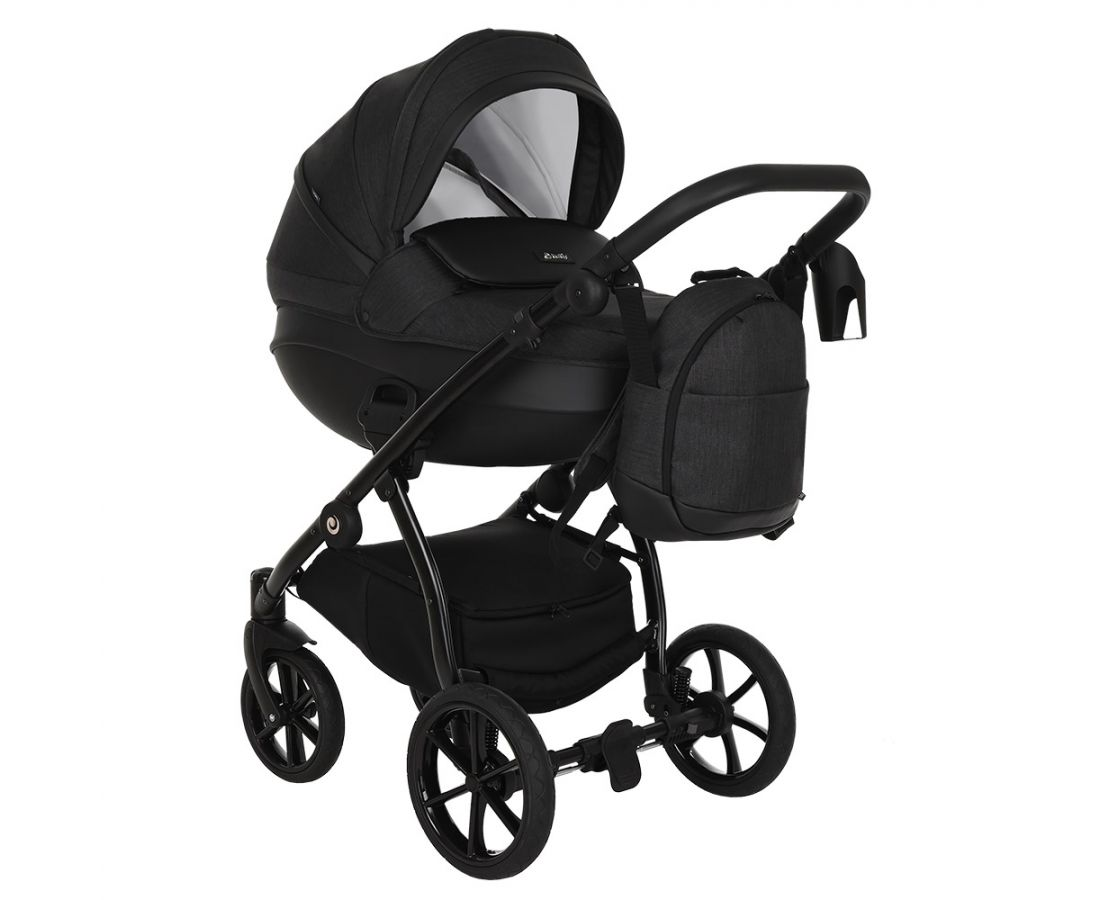 Коляска 2 в 1 Tutis Nanni&nbsp;кожа Black купить,NaN