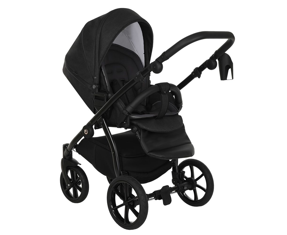 Коляска 2 в 1 Tutis Nanni&nbsp;кожа Black купить,NaN