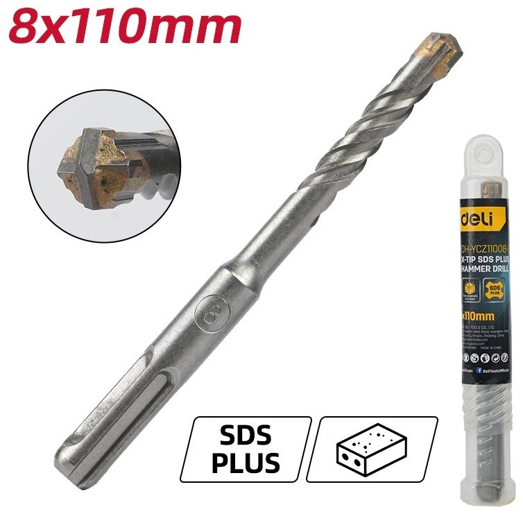 DELI бур EDH-YCZ11008-E1 (SDS-plus, 8х70х110 мм) 1 шт