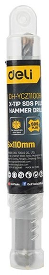 DELI бур EDH-YCZ11008-E1 (SDS-plus, 8х70х110 мм) 1 шт купить,610