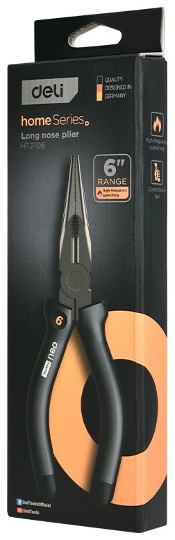 DELI длинногубцы EHT2106 150 мм купить,NaN