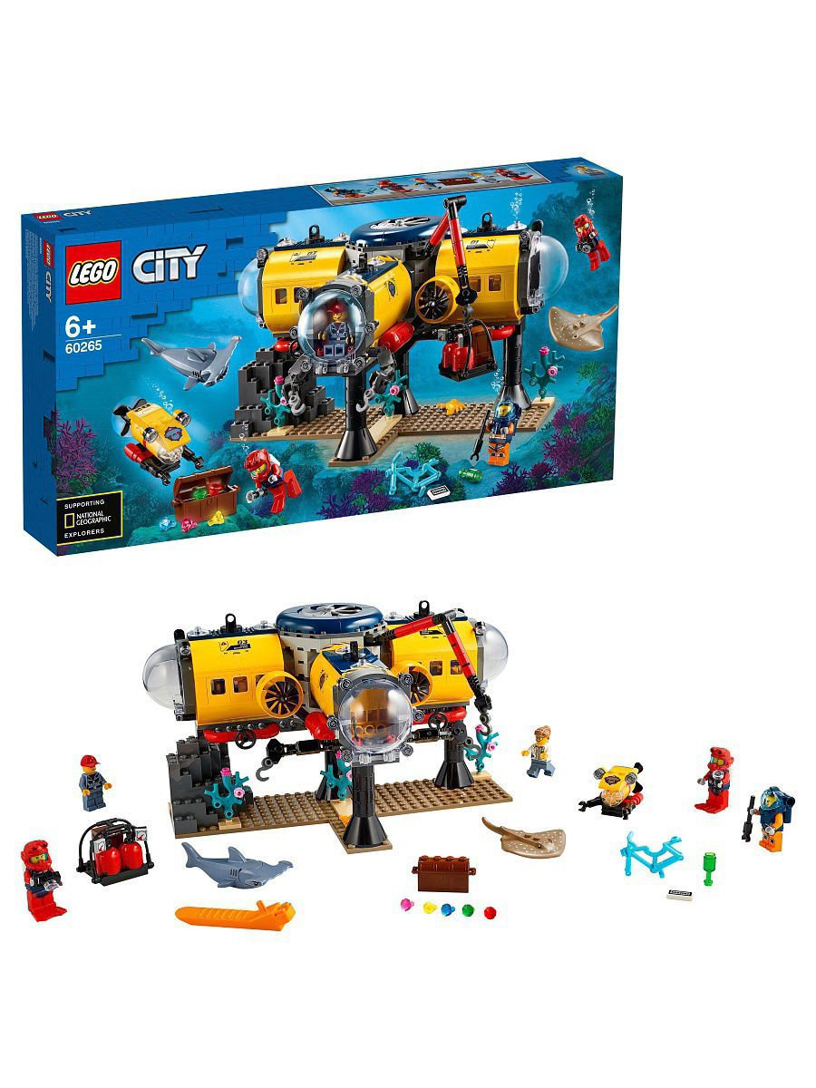 Конструктор Lego City Океан исследовательская база 60265 купить,NaN