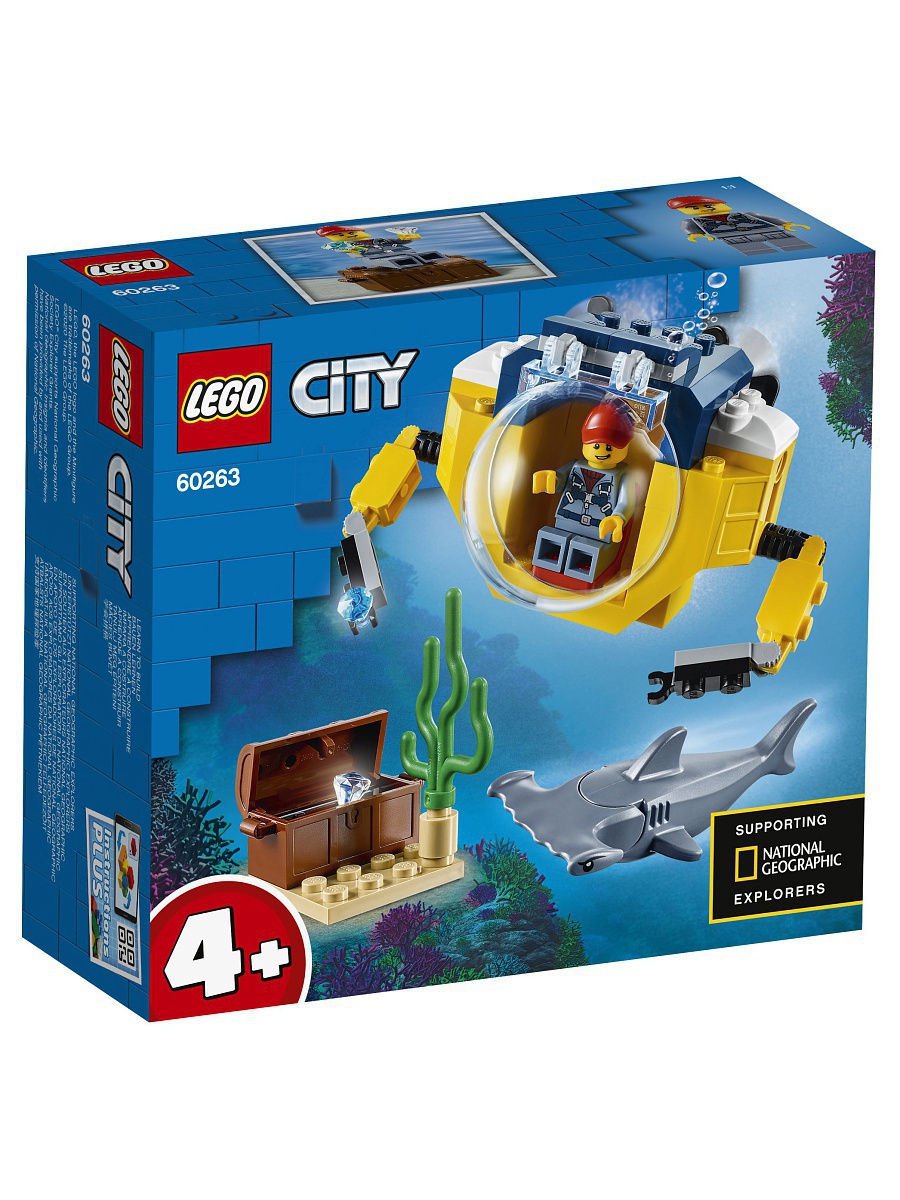 Конструктор Lego City Океан мини-подлодка 60263 купить,NaN
