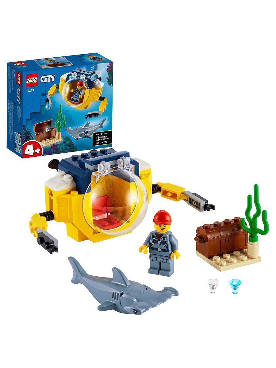 Конструктор Lego City Океан мини-подлодка 60263 купить,NaN
