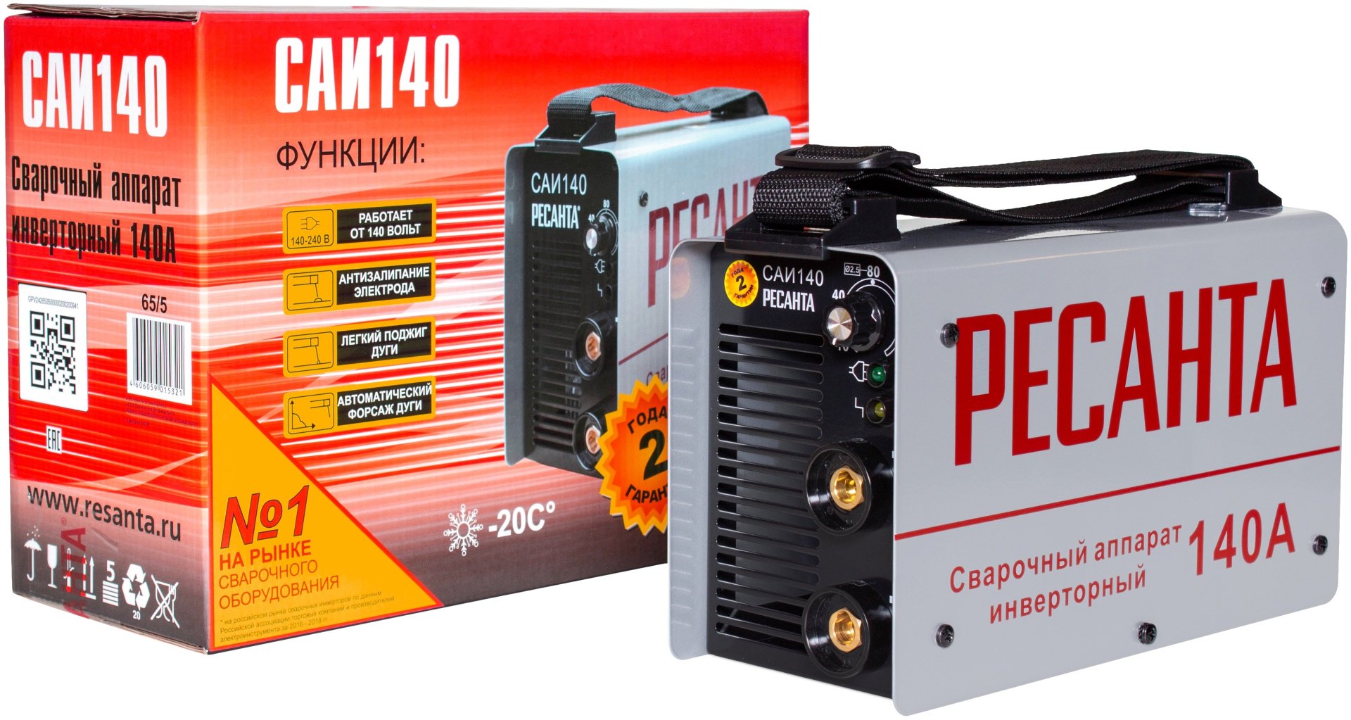 Ресанта сварочный аппарат инверторный САИ-140 65/5 (ручная дуговая сварка (MMA) купить,NaN