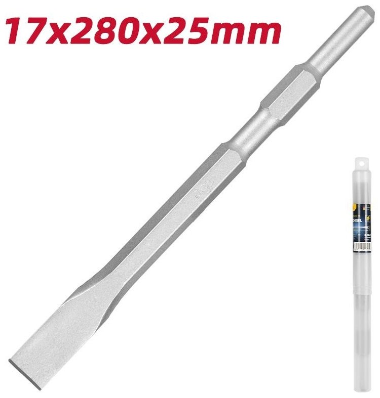 DELI долото EDH-HBZ25280-E1 (SDS-hex, 17х25х280 мм) 1 шт