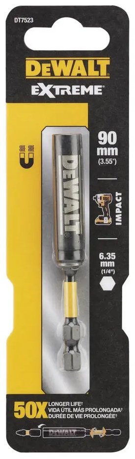 Удлинитель прямой 1/4 DeWALT IR TORSION DT7523, 1 шт