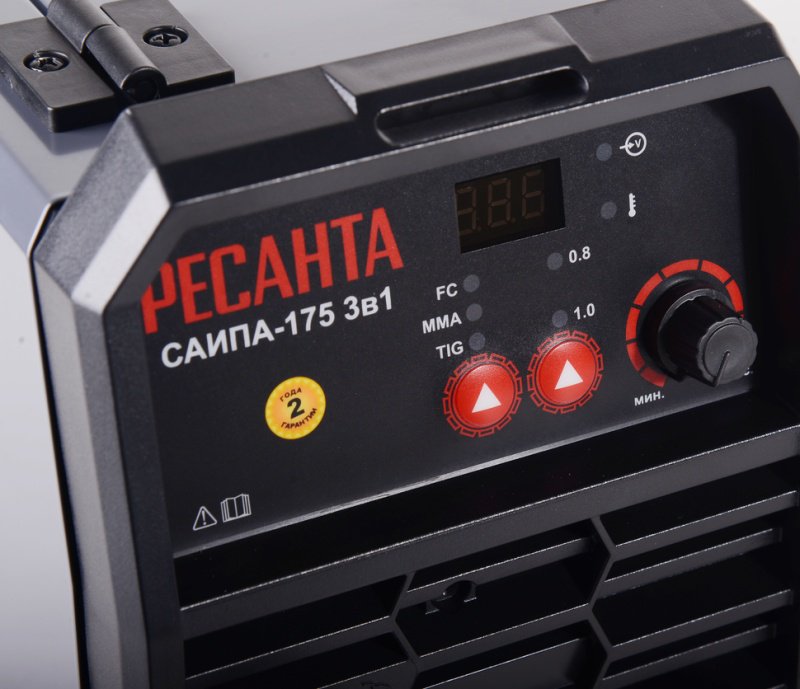 Ресанта сварочный полуавтомат САИПА-175; 65/233 (аргонная (аргонодуговая) сварка, ручная дуговая сварка (MMA), FCAW) - ForteMarket Ресанта сварочный полуавтомат САИПА-175; 65/233 (аргонная (аргонодуговая) сварка, ручная дуговая сварка (MMA), FCAW) купить,NaN