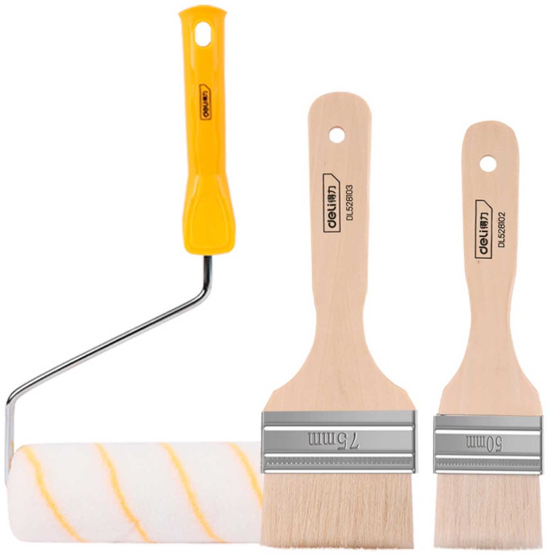 Валик/ванночка/кисти DELI DL528003 3 шт