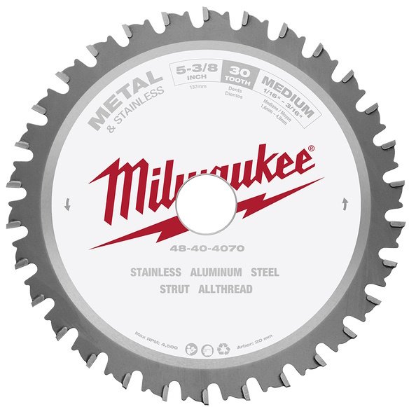 Пильный диск по металлу Milwaukee 48404070, 135x20 мм, 30Т