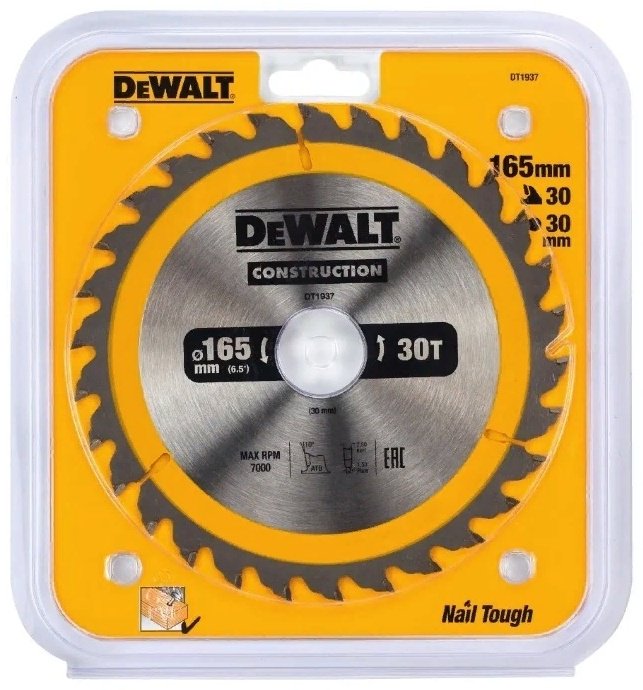 DeWalt DT1937 165x30 мм купить,6988