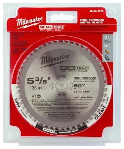 Пильный диск по металлу Milwaukee 48404075, 135x20 мм, 50Т