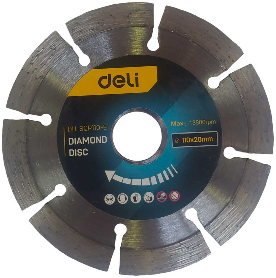Диск отрезной алмазный 110x20х2 мм, DELI EDH-SQP110-E1