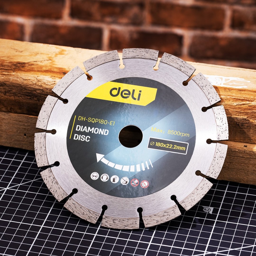 Диск отрезной алмазный 180x22.2х2 мм, DELI EDH-SQP180-E1
