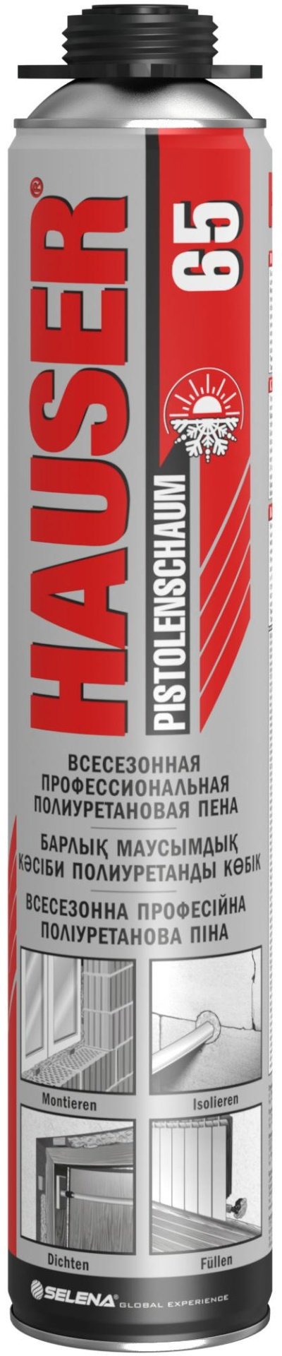HAUSER пена 65 всесезонная, 740 мл 1 шт купить,NaN