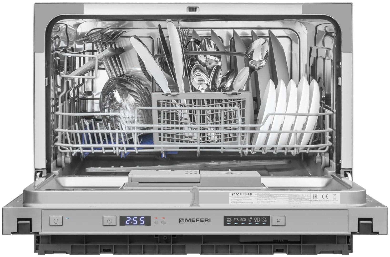 Посудомоечная машина MEFERI MDW4563 COMPACT POWER серебристый купить,NaN