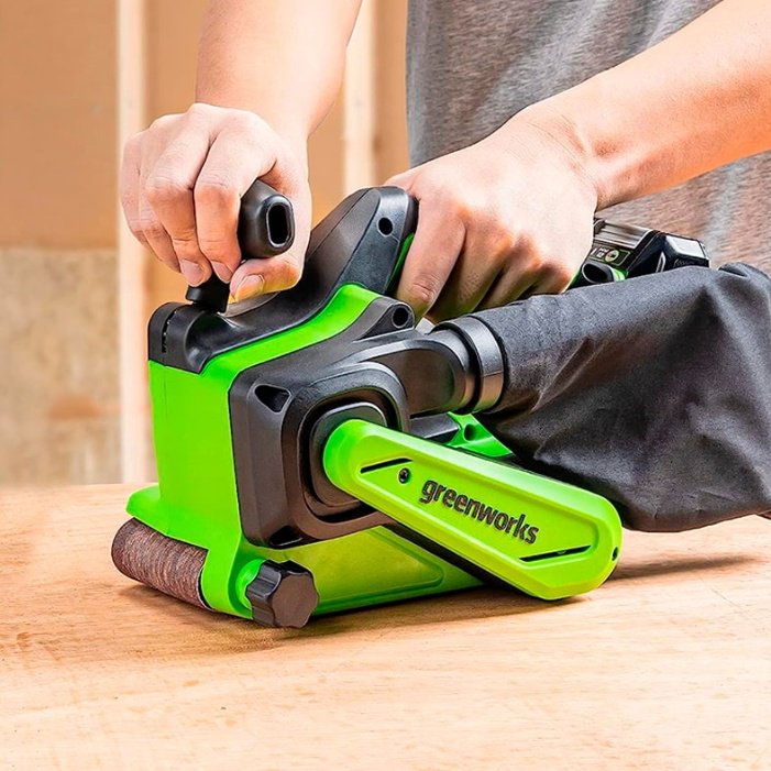 Ленточная шлифмашина Greenworks G24BS (3100607RU) - ForteMarket Ленточная шлифмашина Greenworks G24BS (3100607RU) купить,89089