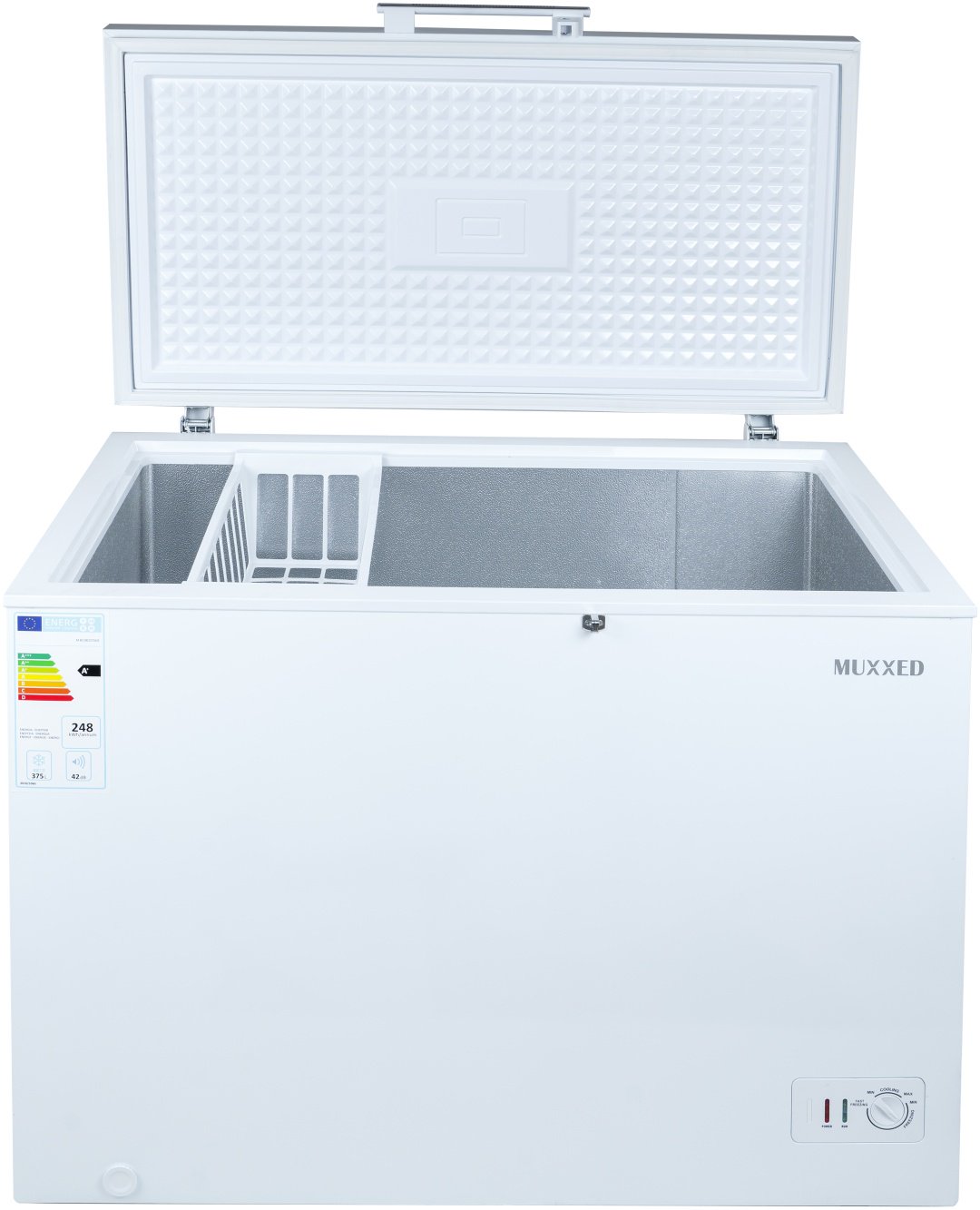 Морозильник Muxxed M BC/BD375 375 л белый