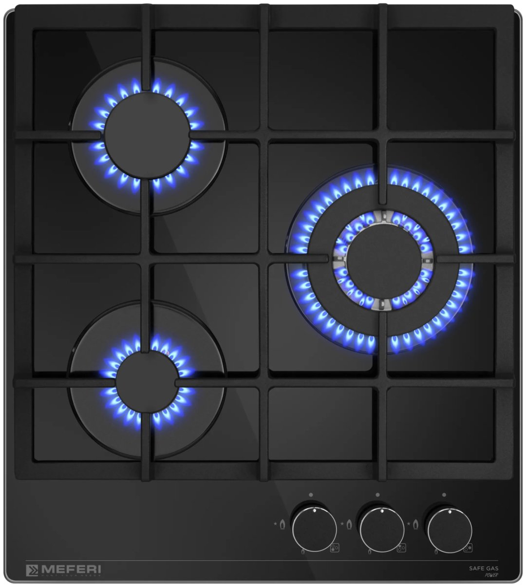 Варочная поверхность MEFERI MGH453BK GLASS POWER черный купить,NaN