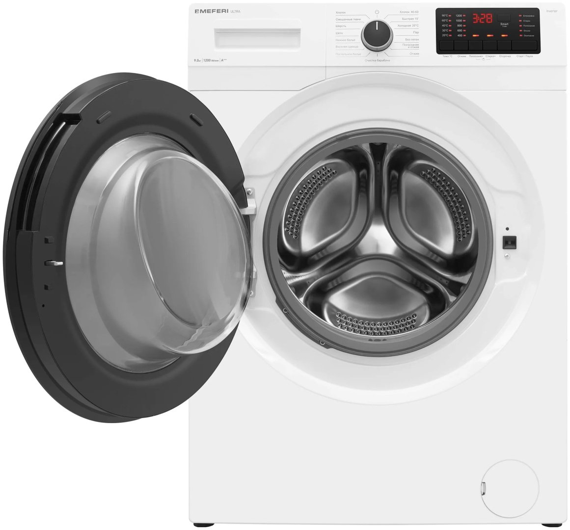 Стиральная машина MEFERI MFW091216WH ULTRA белый купить,NaN