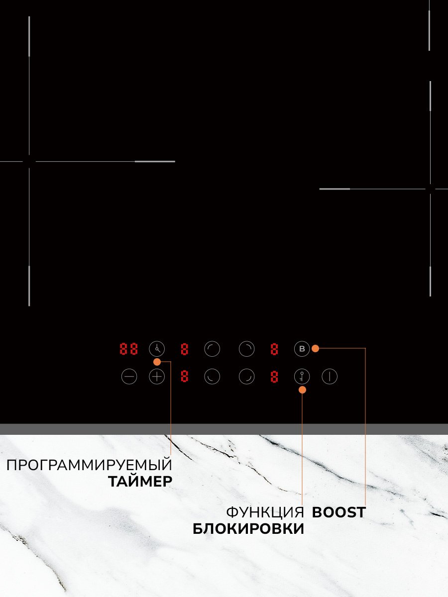 Варочная поверхность MILLEN MIH 601 BL черный купить,NaN