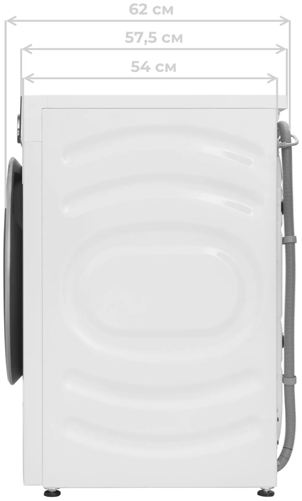 Стиральная машина MEFERI MFWD1071216WH COMFORT PLUS белый купить,NaN