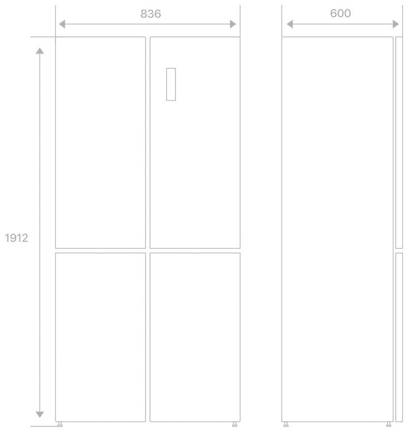 Холодильник Hofmann RF485MDBG-BI/HF черный купить,NaN