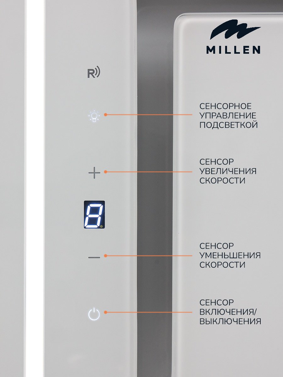 Вытяжка MILLEN MBKHG 601 WH белый купить,NaN