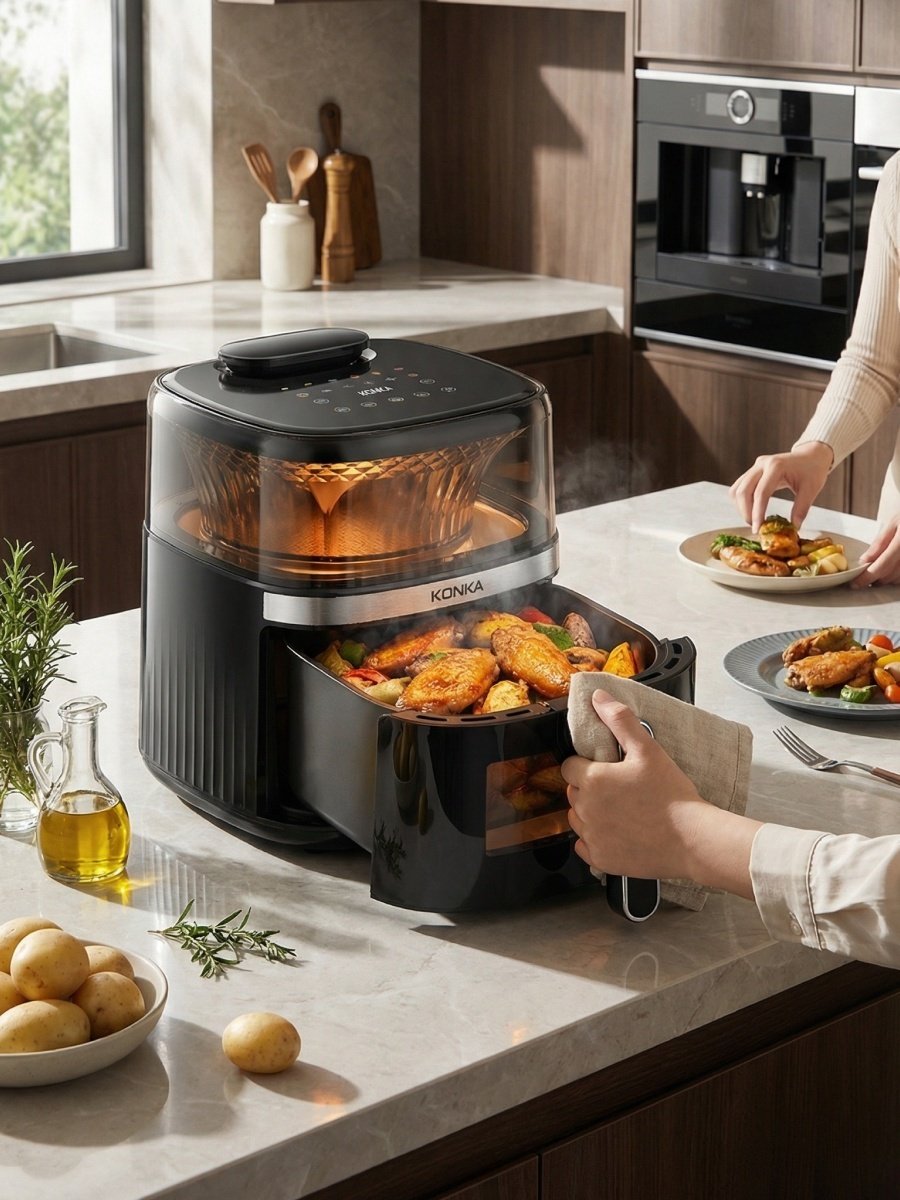 Аэрогриль KONKA KKZG-6000S 6 л черный купить,44990