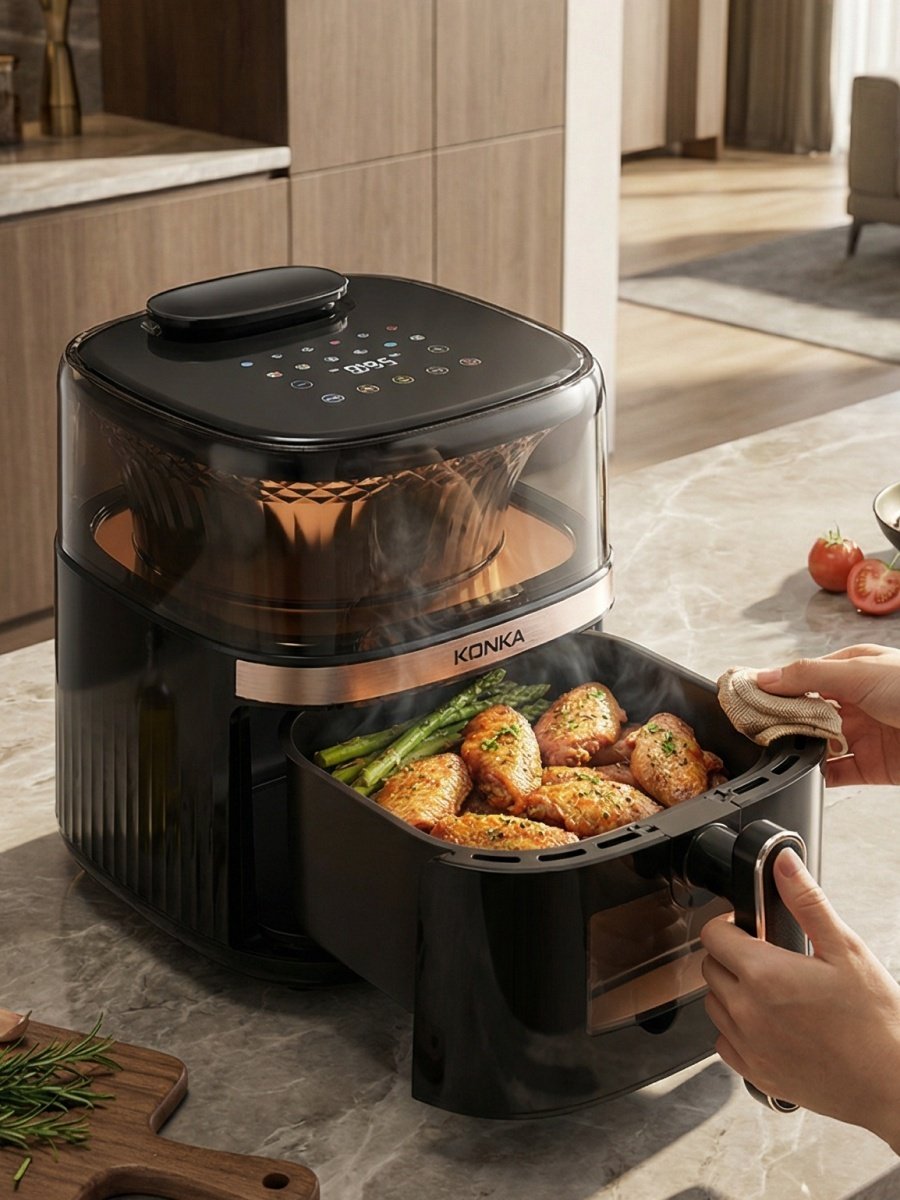Аэрогриль KONKA KKZG-6000S 6 л черный купить,44990