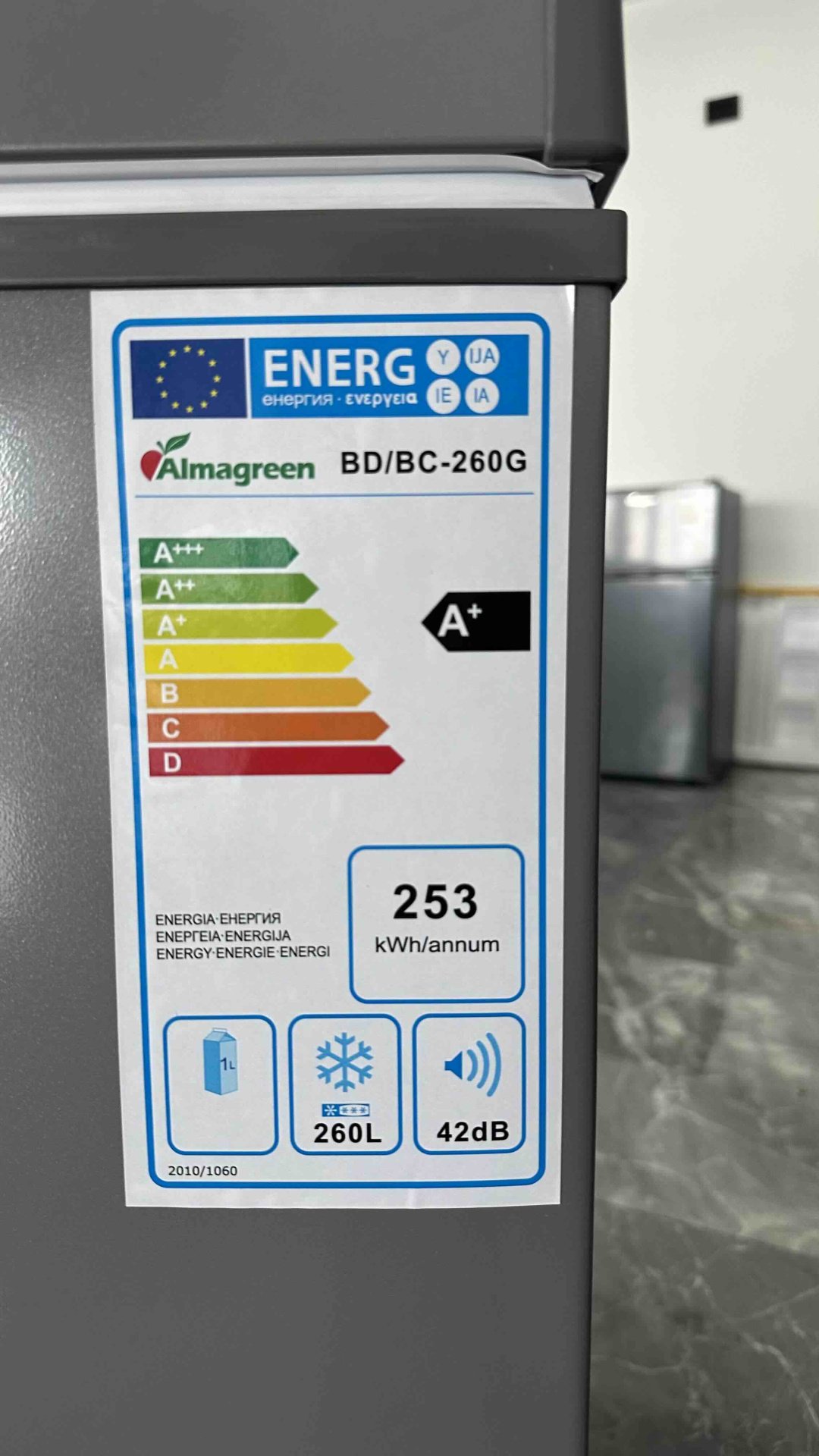Морозильник Almagreen BD/BC-260G 260 л серый купить,NaN