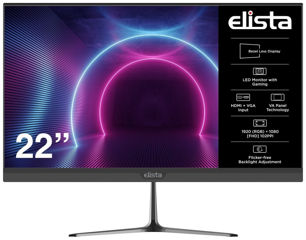 Монитор 21.5" Elista ELS-V22VFHD черный купить,NaN