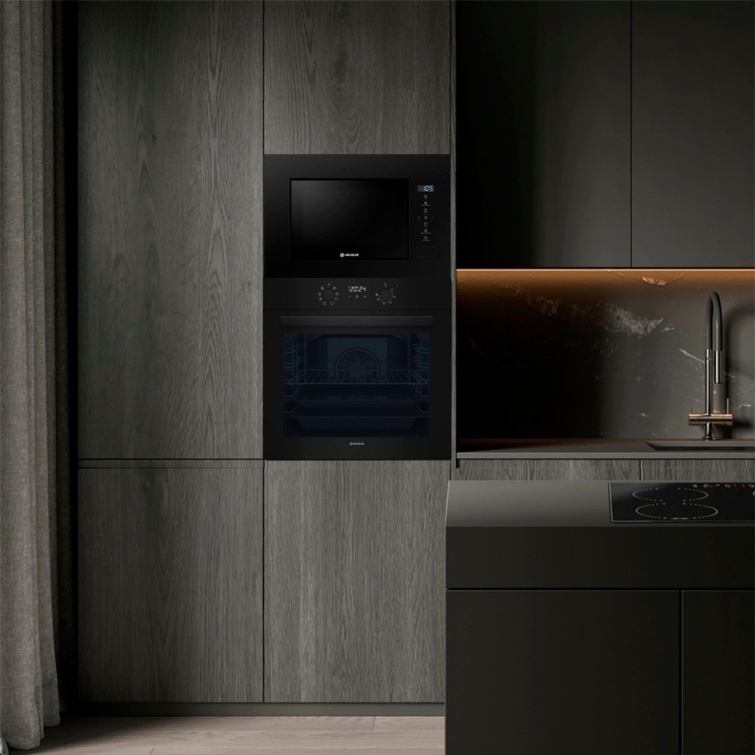 Микроволновая печь HAUSLER HLS-BI-20LDG70 черный купить,NaN