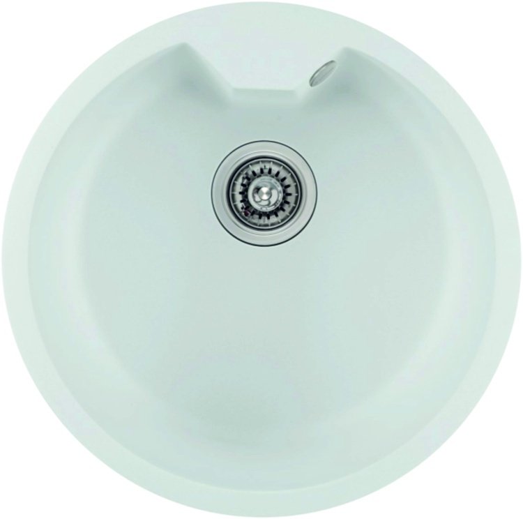 Кухонная мойка Hofmann SRA51WH HF 51х51х21 см, гранит, тон белый