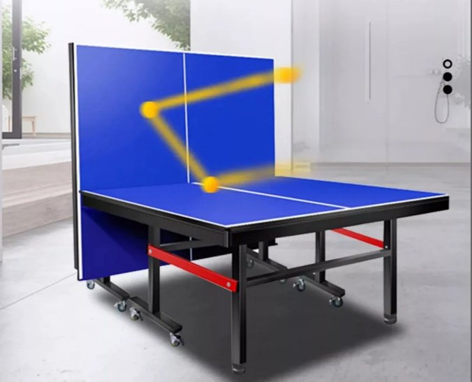 Теннисный стол ABKSPORT Теннисный стол ABKSPORT INDOOR с колесиками синий, черный
