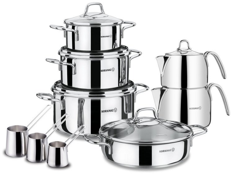 Кастрюля Korkmaz Perla Casserole 16х9см 1.8л купить,NaN