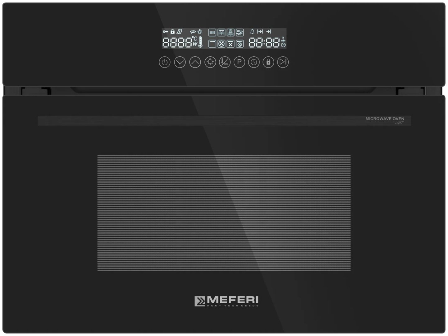Духовой шкаф MEFERI MEO608BK MICROWAVE черный купить,NaN