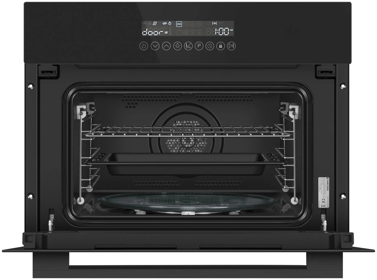 Духовой шкаф MEFERI MEO608BK MICROWAVE черный купить,NaN