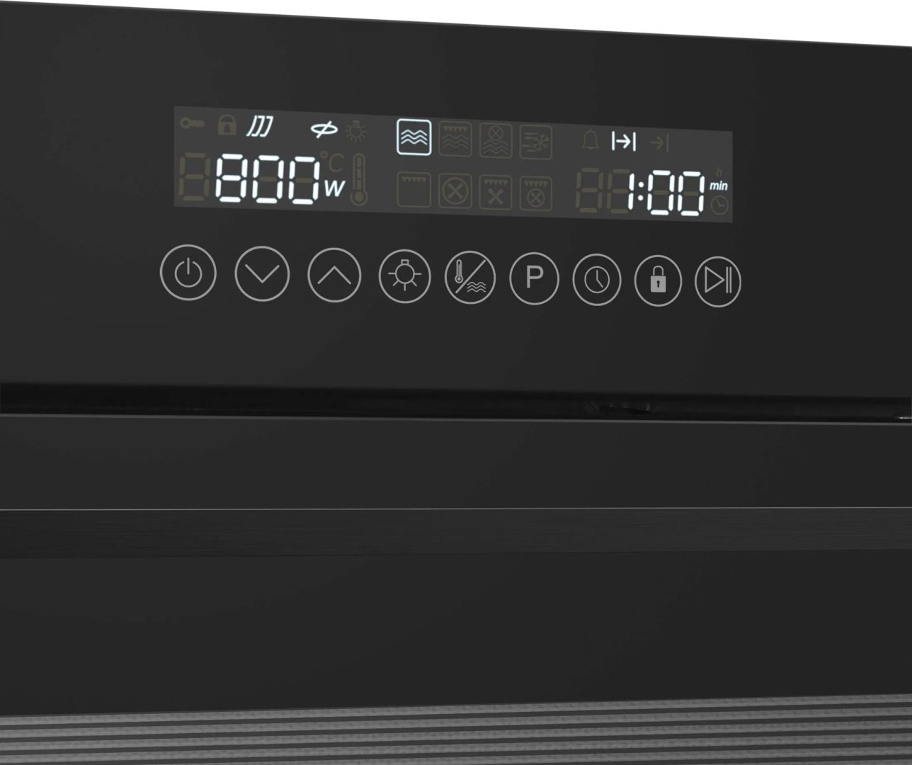 Духовой шкаф MEFERI MEO608BK MICROWAVE черный купить,NaN
