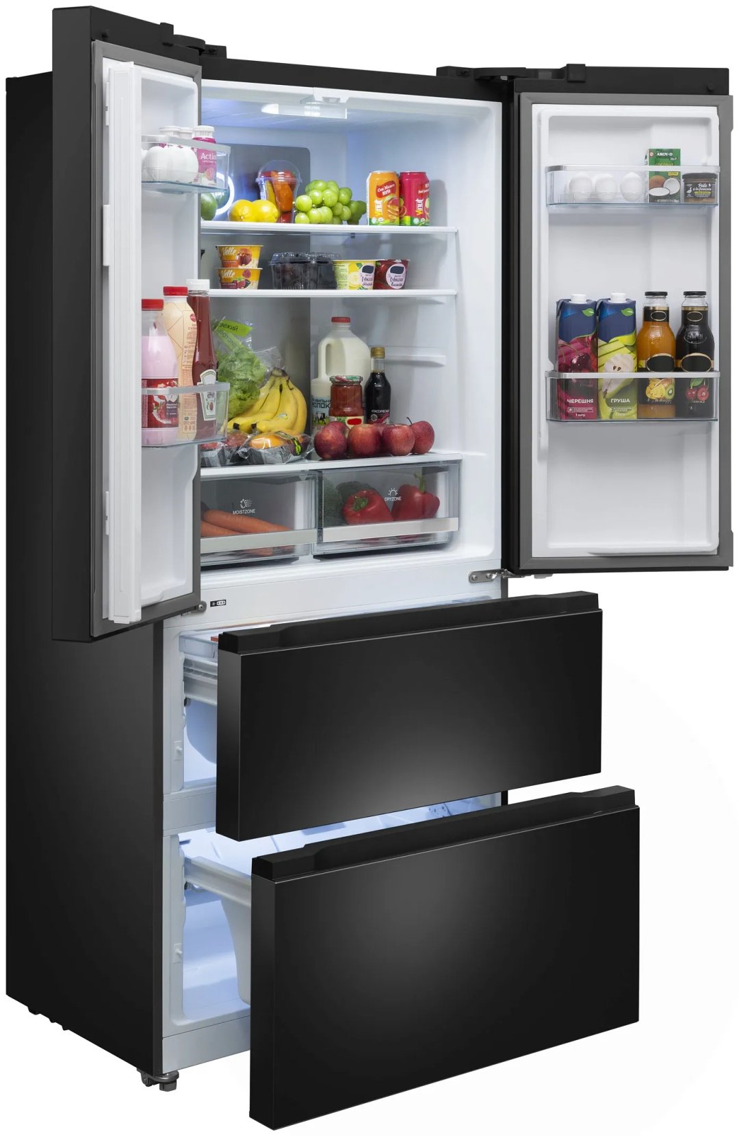 Холодильник MEFERI MFR83BLACK IX TOTAL NO FROST FRENCH DOOR COMFORT черный купить,NaN