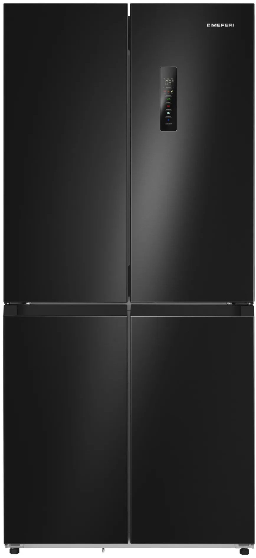 Холодильник MEFERI MFR83BLACK IX TOTAL NO FROST CROSS DOOR COMFORT черный купить,NaN