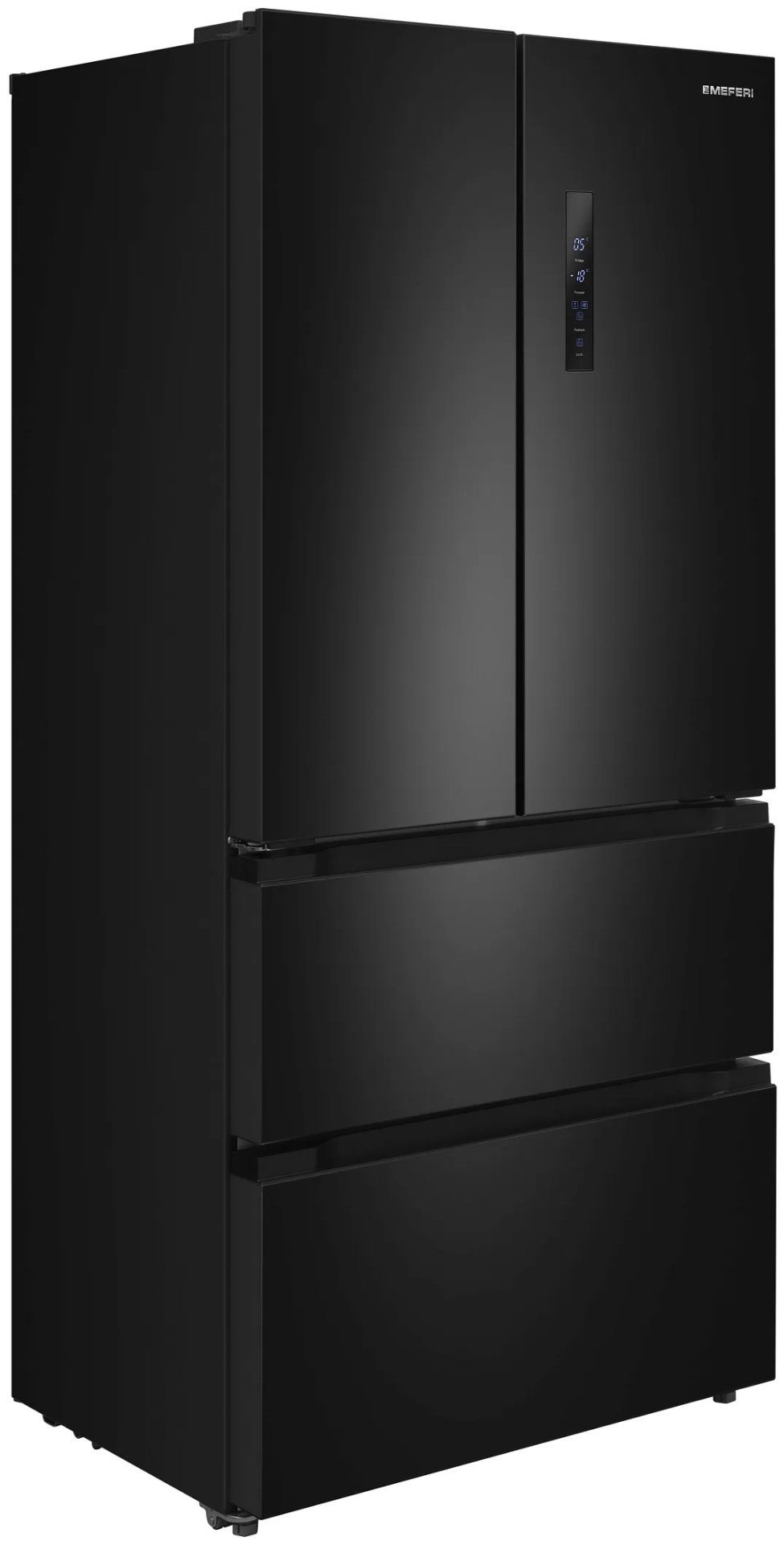 Холодильник MEFERI MFR83BLACK IX TOTAL NO FROST FRENCH DOOR COMFORT черный купить,NaN