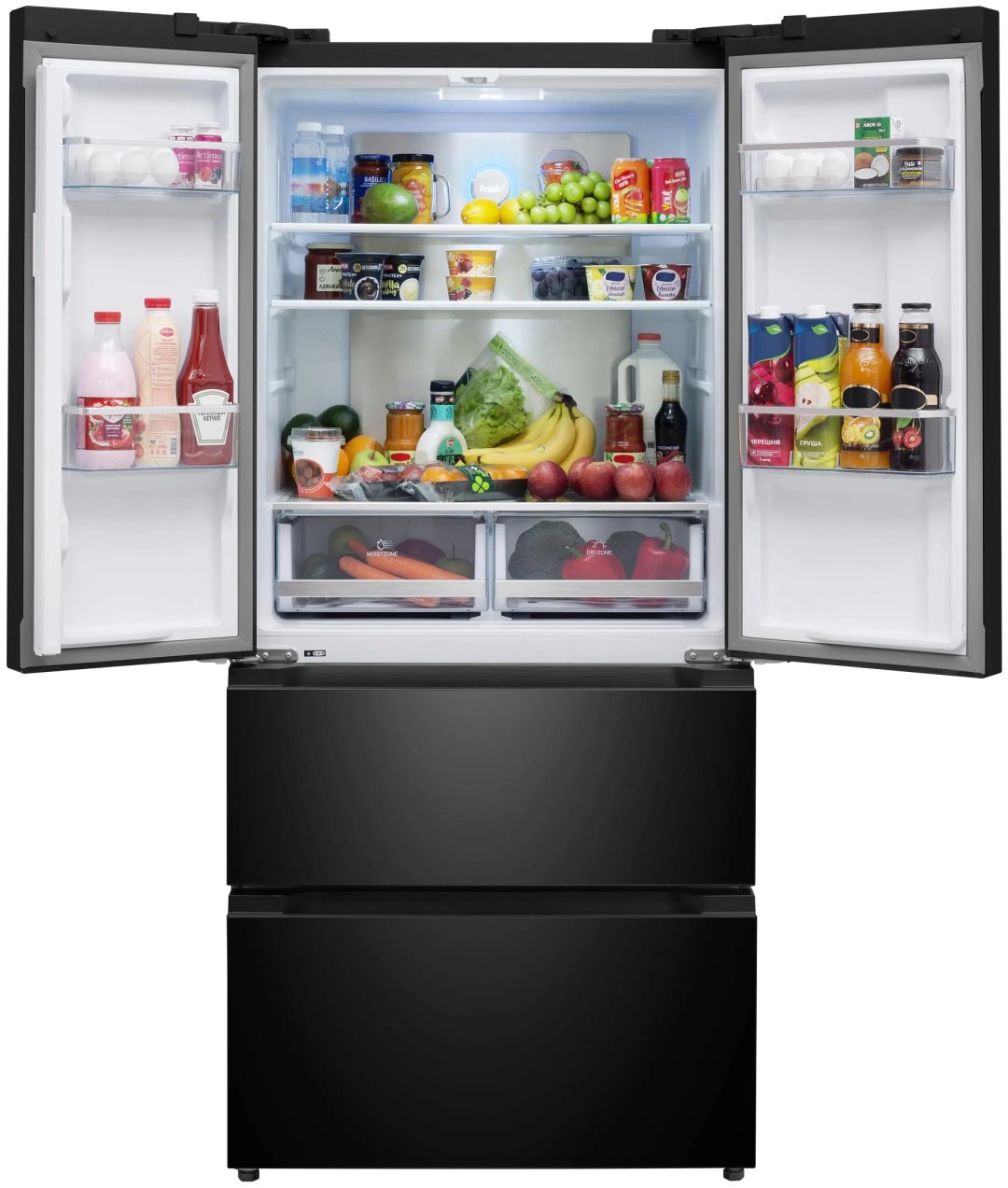 Холодильник MEFERI MFR83BLACK IX TOTAL NO FROST FRENCH DOOR COMFORT черный купить,NaN
