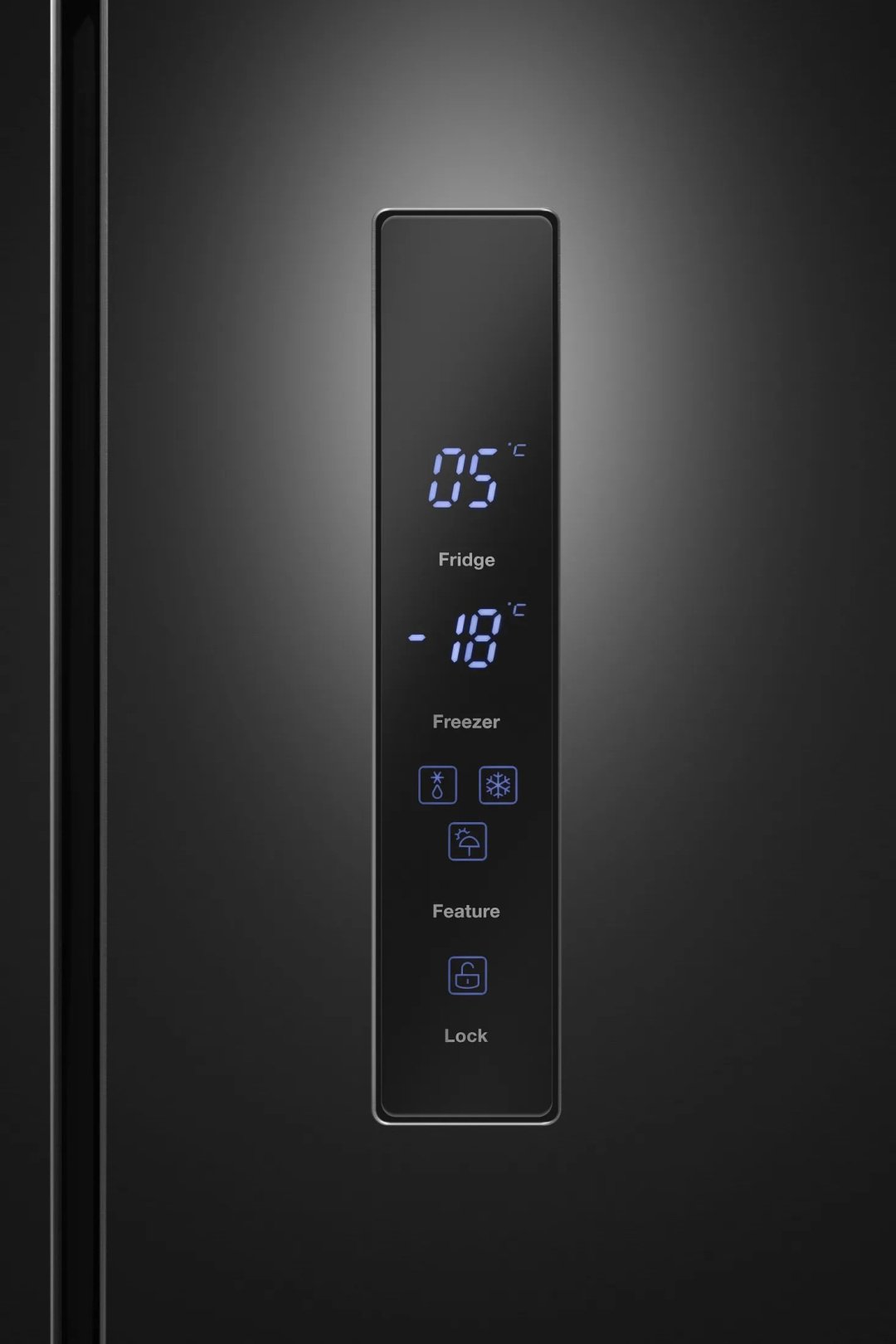 Холодильник MEFERI MFR83BLACK IX TOTAL NO FROST FRENCH DOOR COMFORT черный купить,NaN